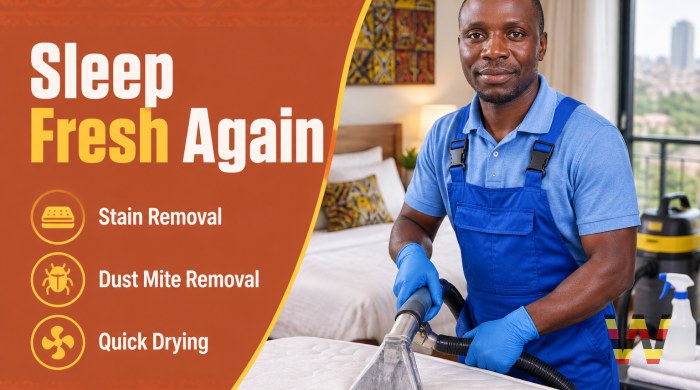 I will clean your mattress and remove stains and dust mites