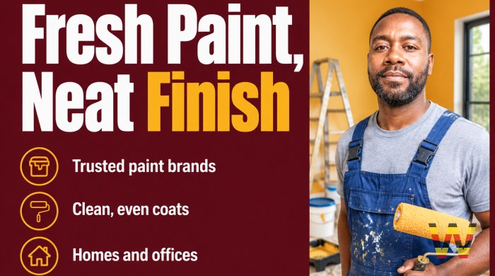 I will paint your home or office in Kampala