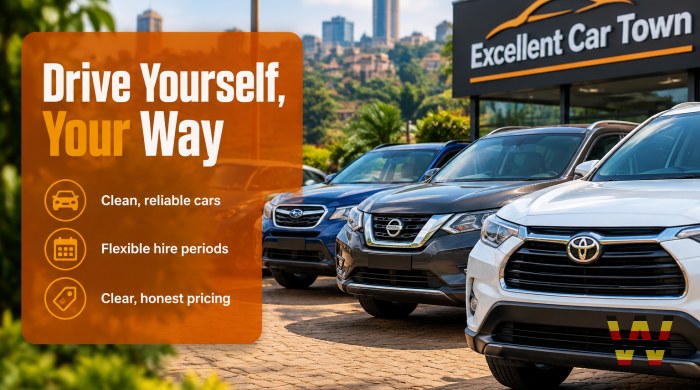 We will hire you a self-drive car in Uganda