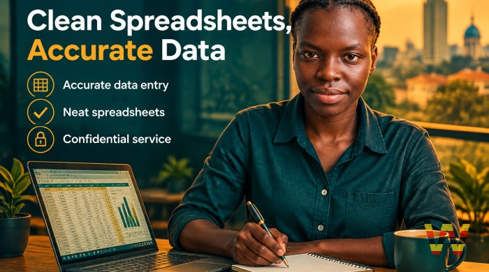 I will enter your business records into Excel or Google Sheets