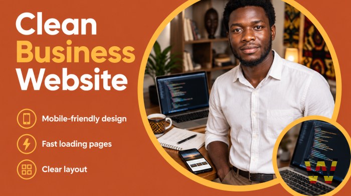 I will develop a simple business website with HTML, CSS and JavaScript
