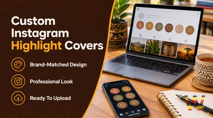 We will design custom Instagram story highlight covers for your brand