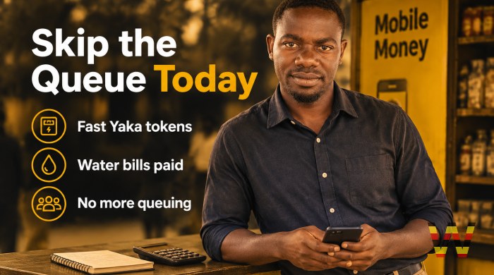 I will pay your UMEME Yaka tokens and NWSC water bills instantly