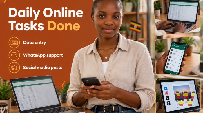 I will do daily online tasks and data entry to help you earn