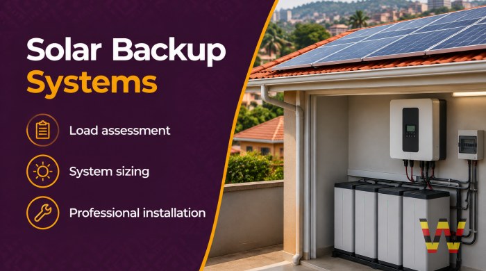 I will design and install a reliable solar backup system